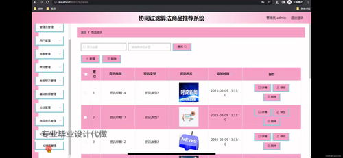 基于協(xié)調(diào)過(guò)濾算法商品推薦系統(tǒng)的設(shè)計(jì) 計(jì)算機(jī)畢業(yè)設(shè)計(jì)